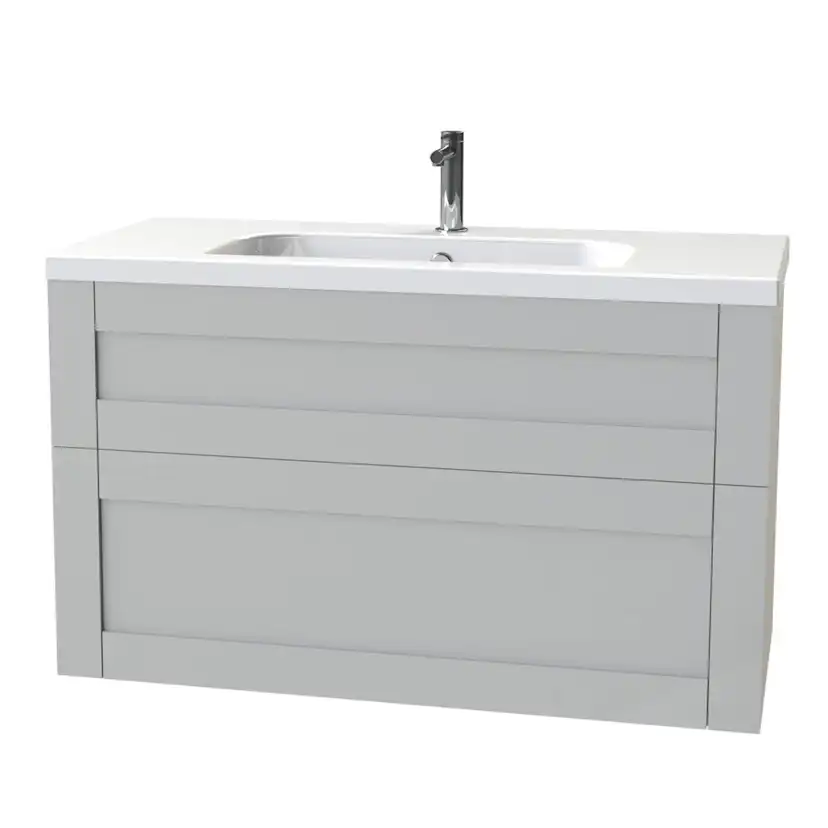 Tvättställsskåp Miller Badrum London 100 för Heltäckande Tvättställ