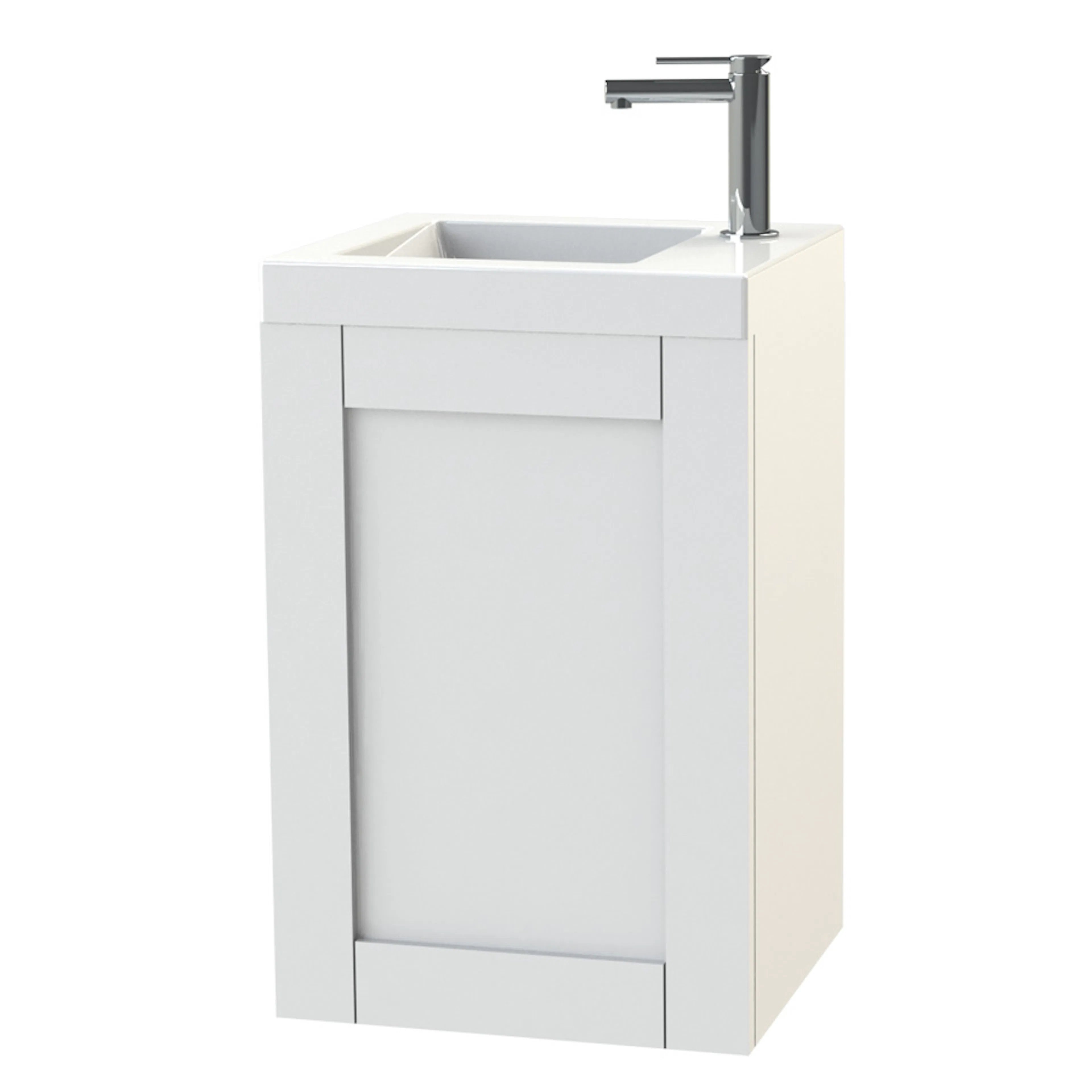 Tvättställsskåp Miller Badrum London 40 för Heltäckande Tvättställ