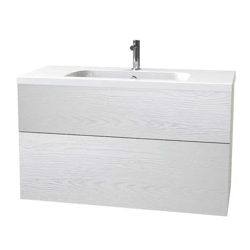 Tvättställsskåp Miller Badrum New York 100 för Heltäckande Tvättställ