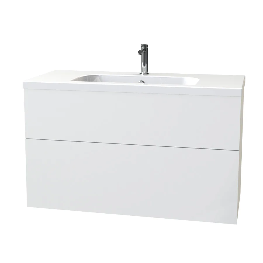 Tvättställsskåp Miller Badrum New York 100 för Heltäckande Tvättställ