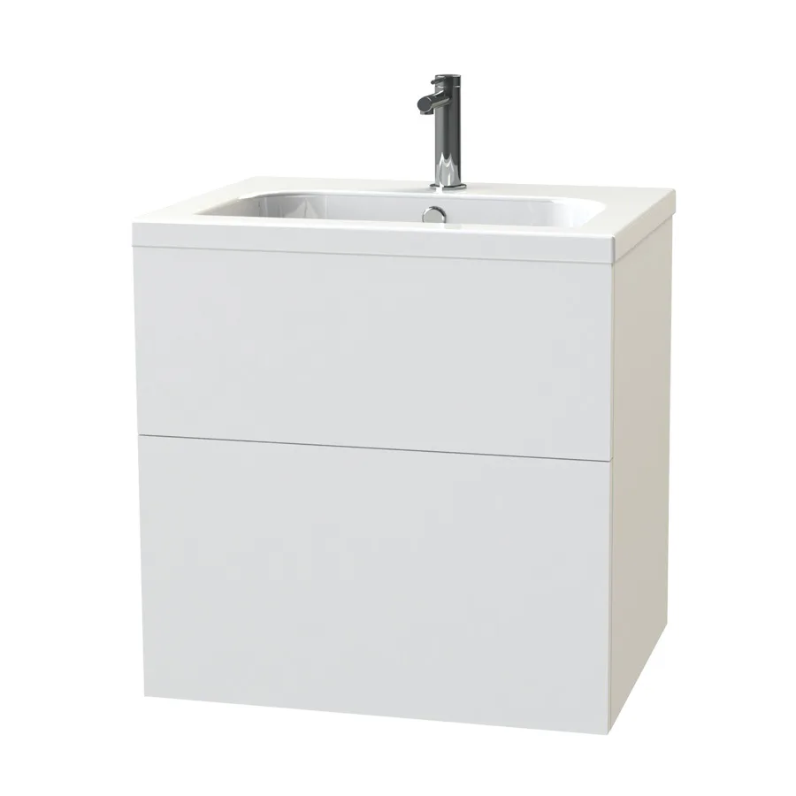 Tvättställsskåp Miller Badrum New York 60 Lådor för Heltäckande Tvättställ