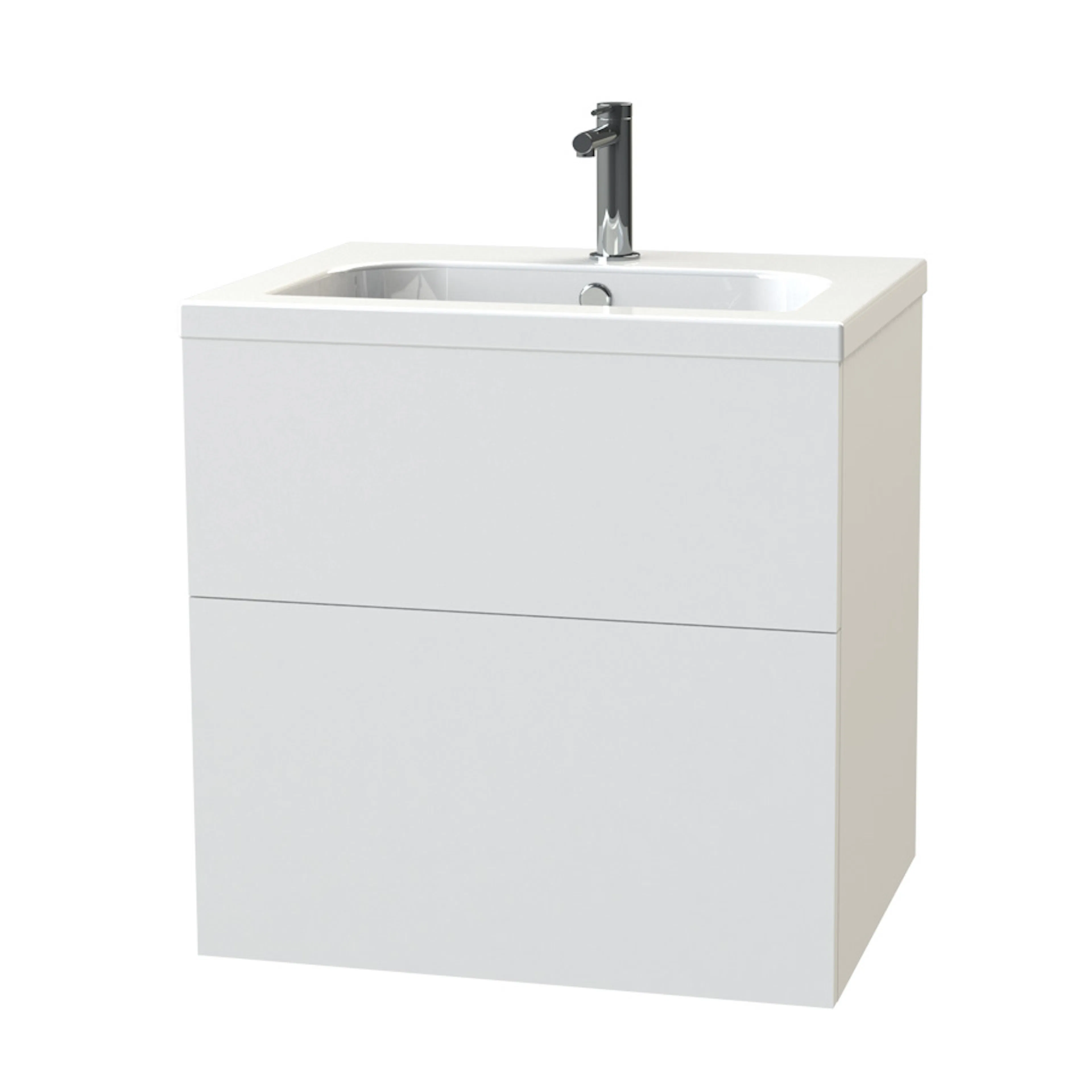 Tvättställsskåp Miller Badrum New York 60 Lådor för Heltäckande Tvättställ