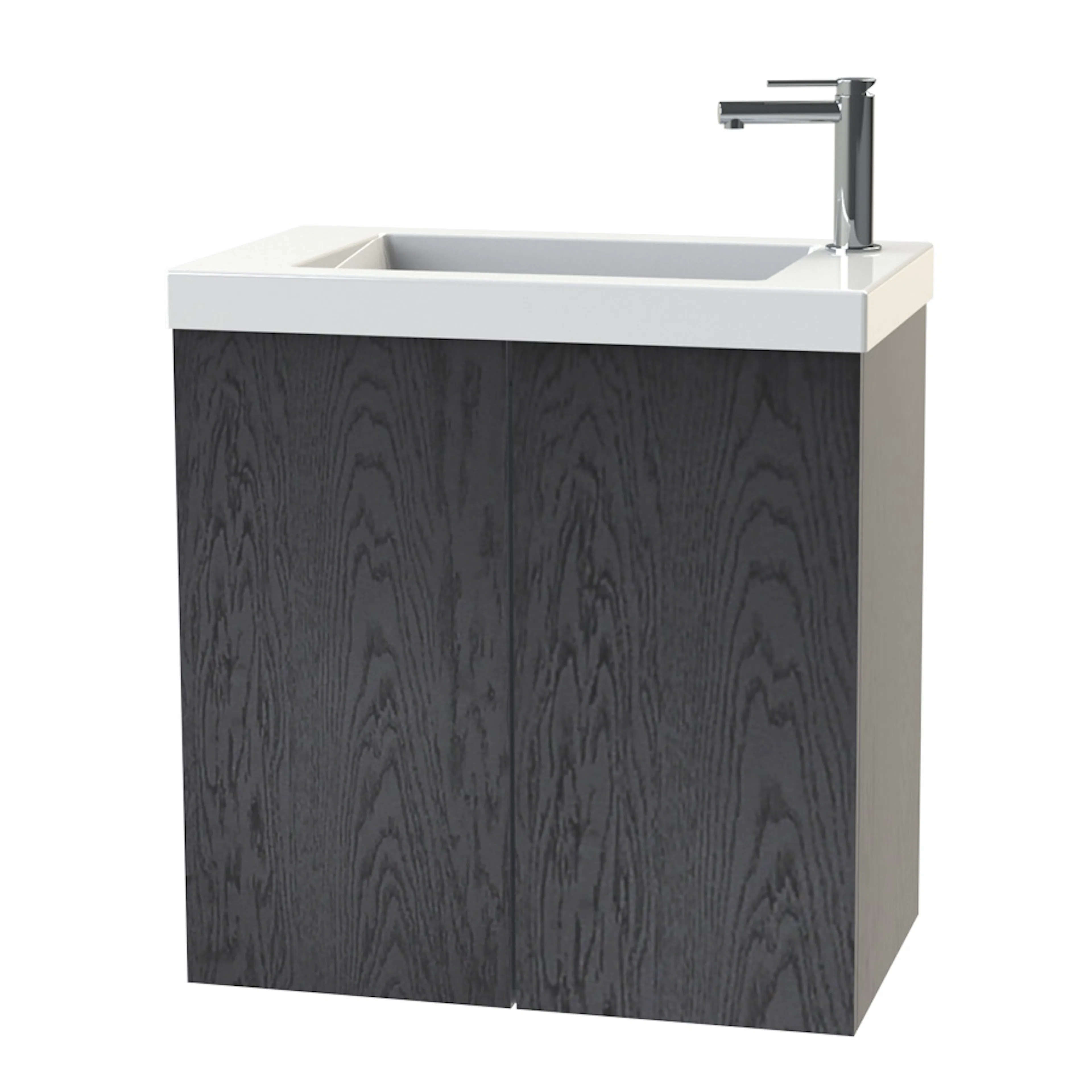 Tvättställsskåp Miller Badrum New York 60 Luckor för Heltäckande Tvättställ