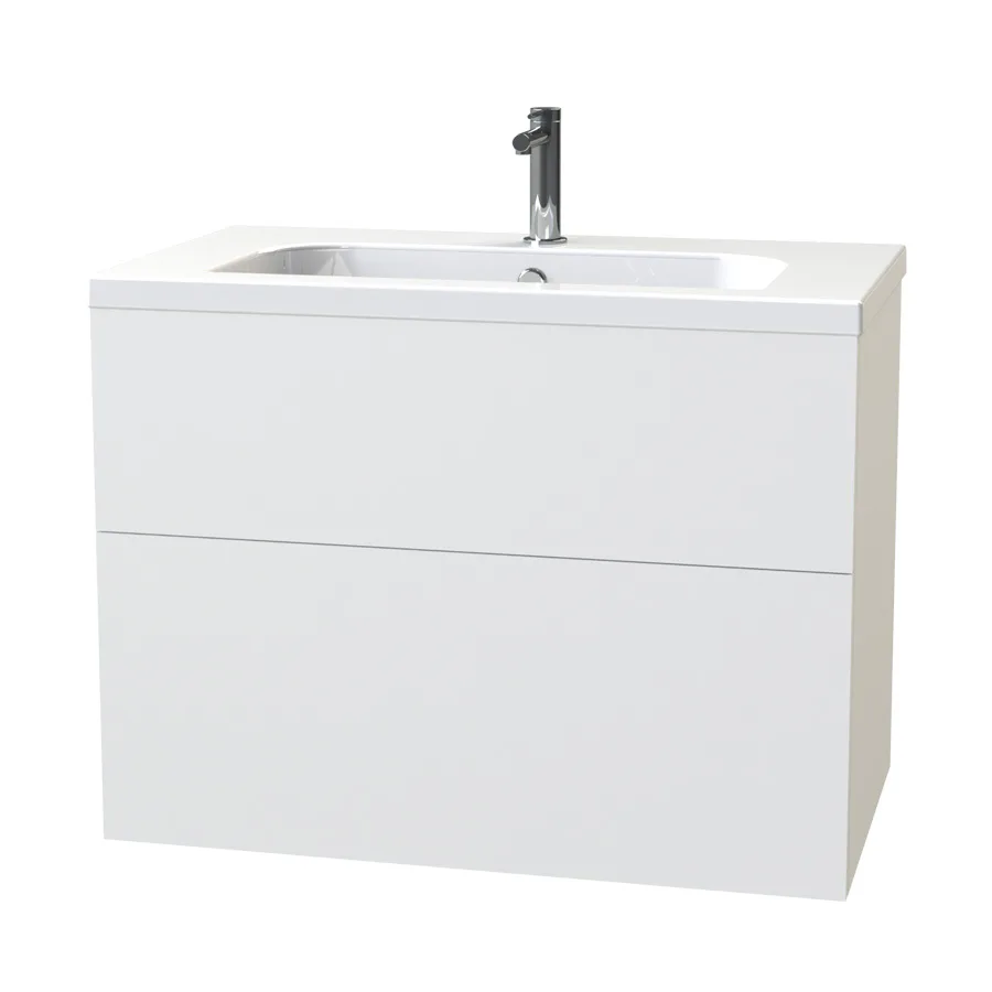 Tvättställsskåp Miller Badrum New York 80 för Heltäckande Tvättställ