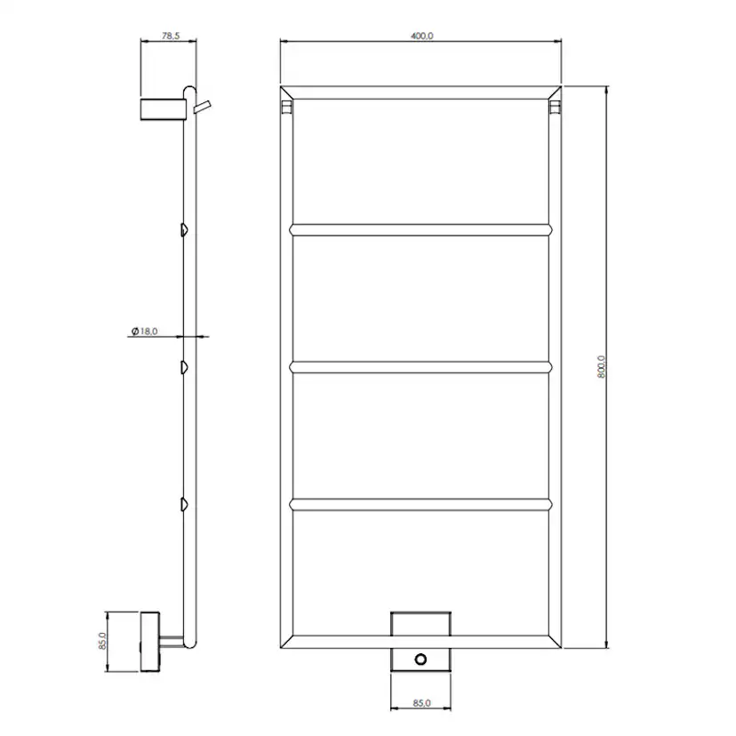 Handdukstork Tapwell TW800-400