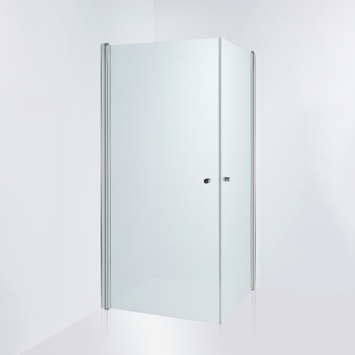 Duschhörn Duschbyggarna Twin De Luxe Frostat Glas