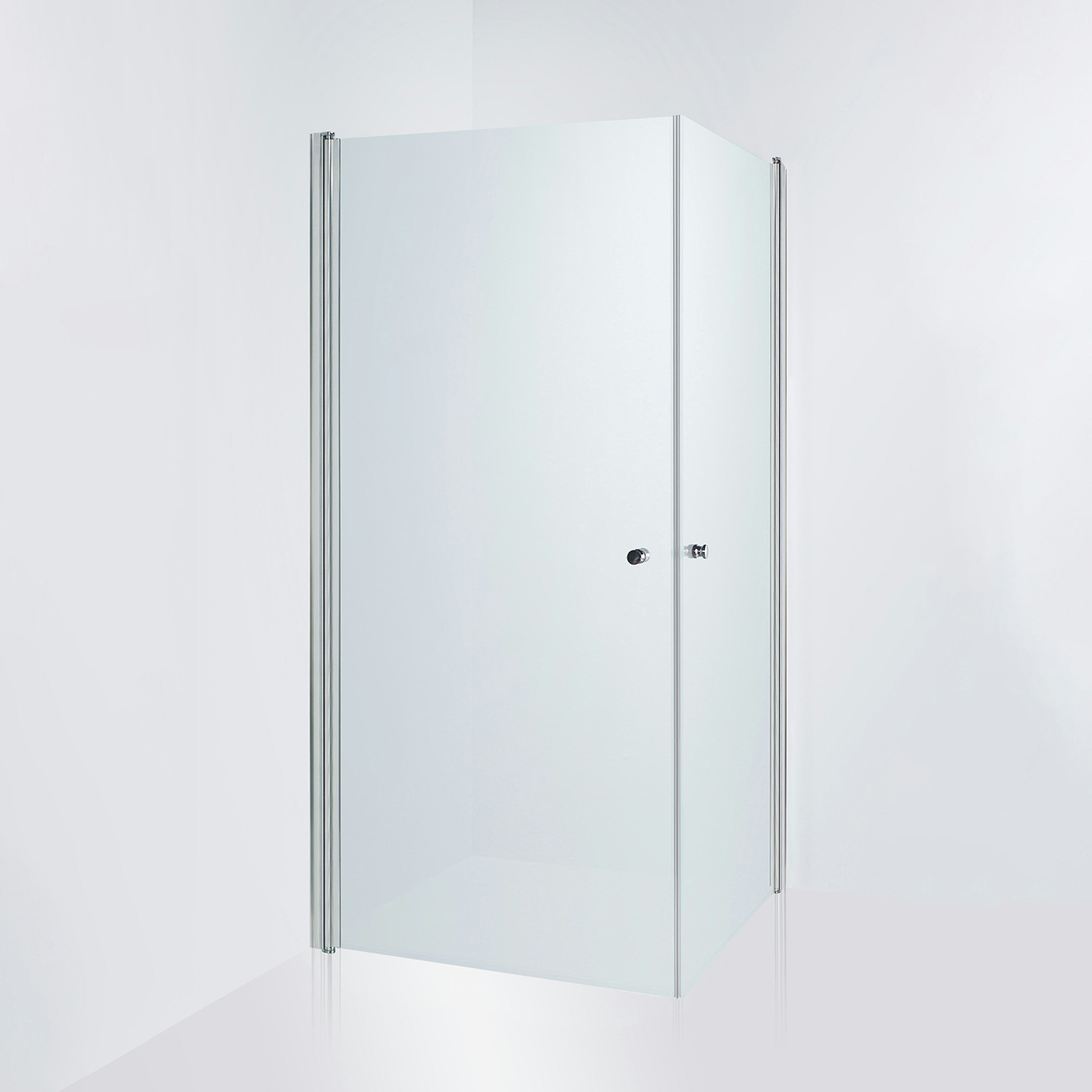 Duschhörn Duschbyggarna Twin De Luxe Frostat Glas