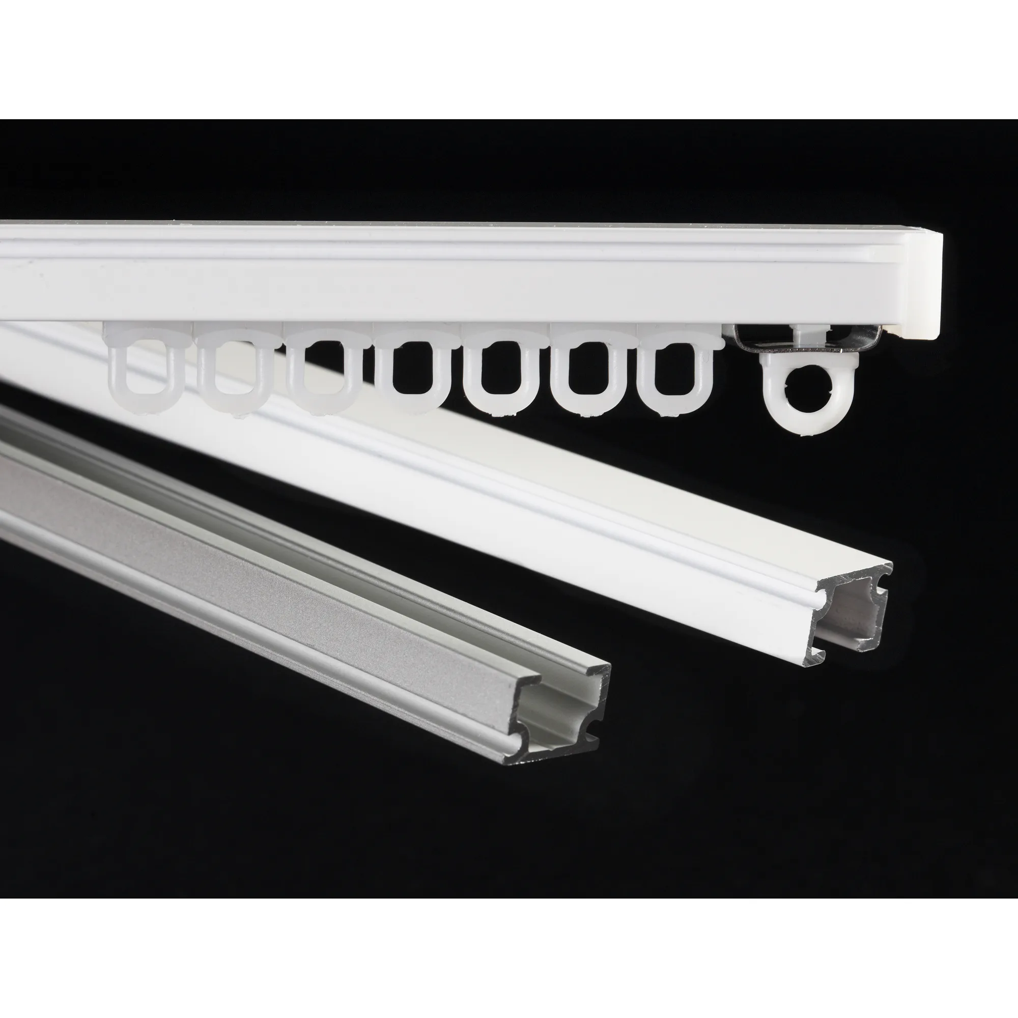 Gardinskena Kirsch U-skena Komplett för Gardinupphängning