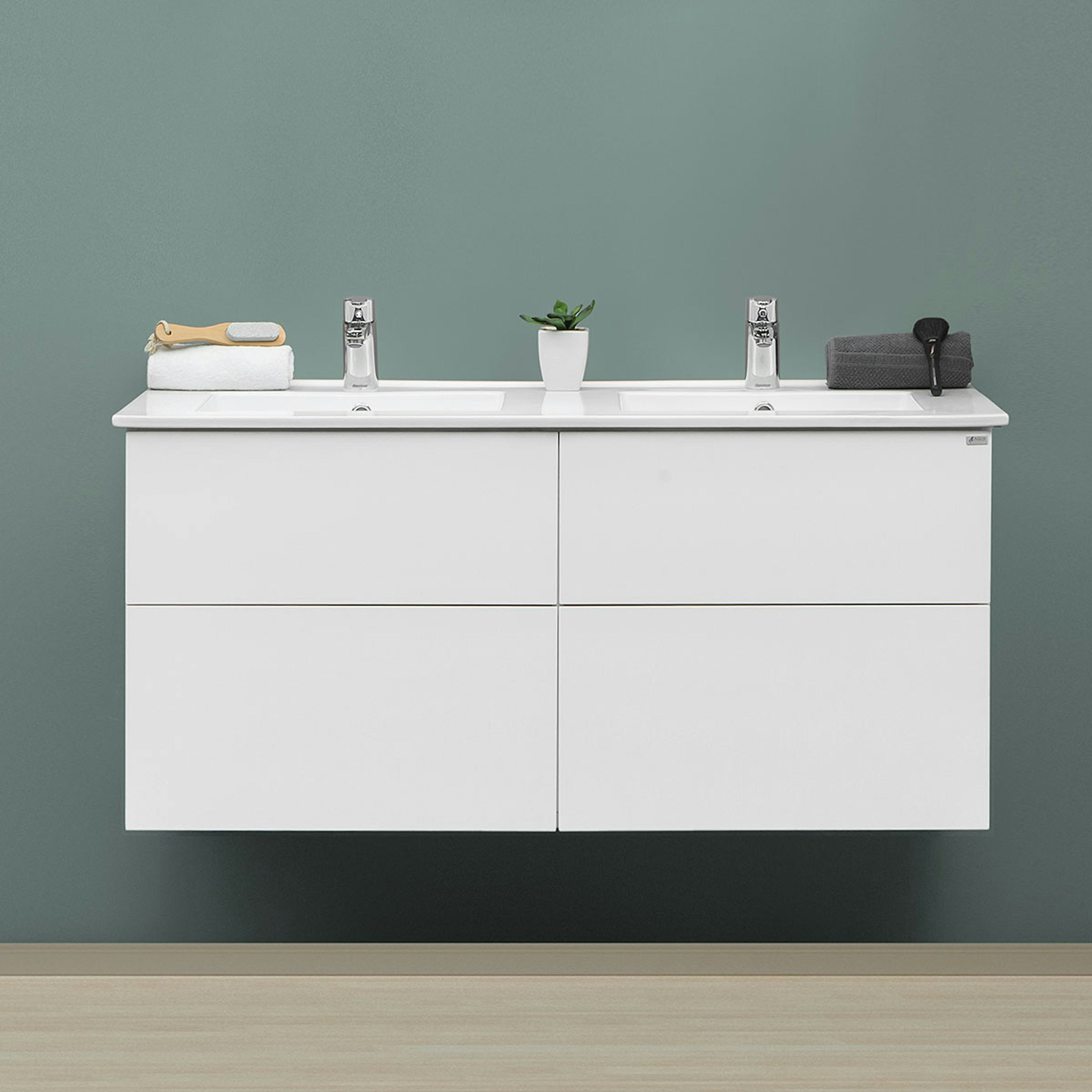 Tvättställsskåp 4AQUA Slim H Med 4 Lådor