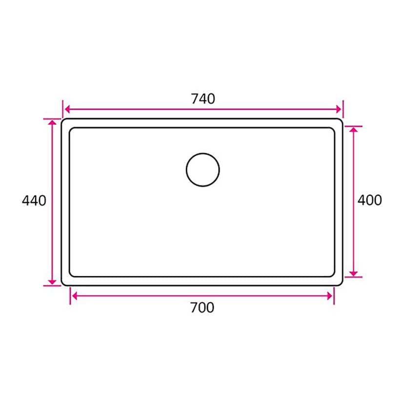 Diskho Stala ULTRA-70 Rostfri Enkel med Integrerad Korgventil