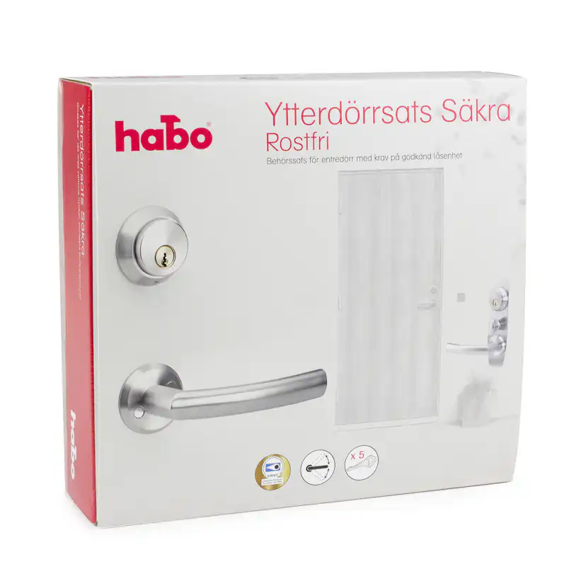 Beslagspaket Habo Säkra Utan Låskista