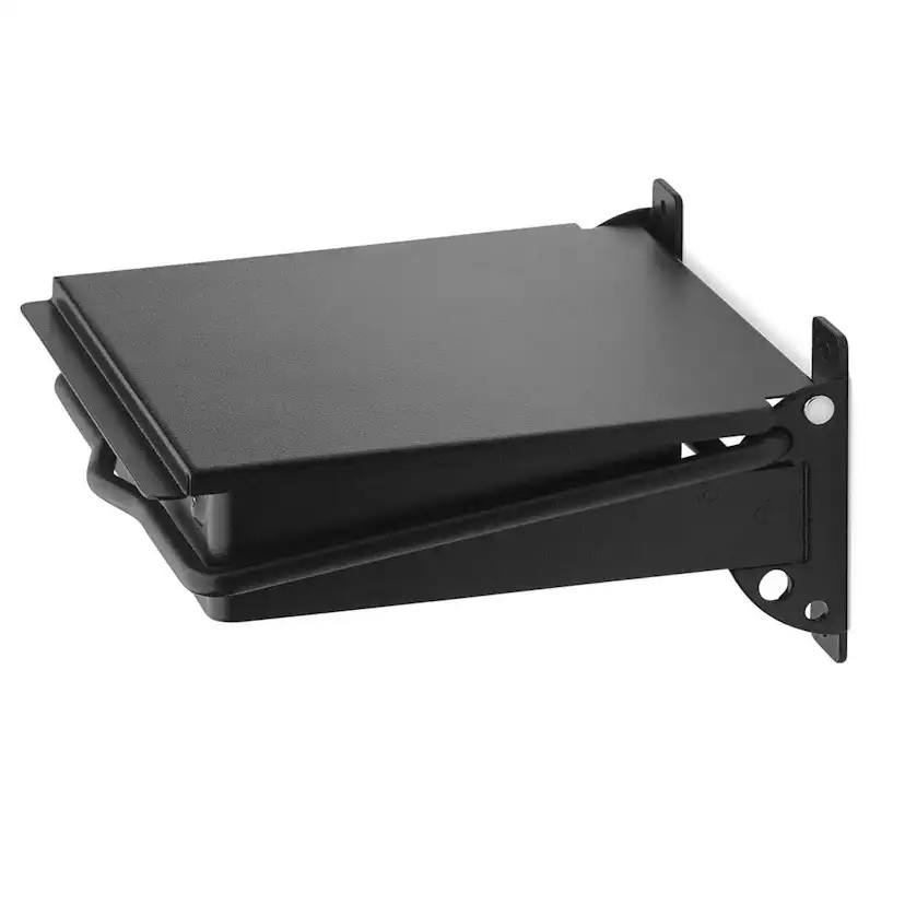 Sanitetspåshållare Habo 175x165 mm Svartlackerat Stål