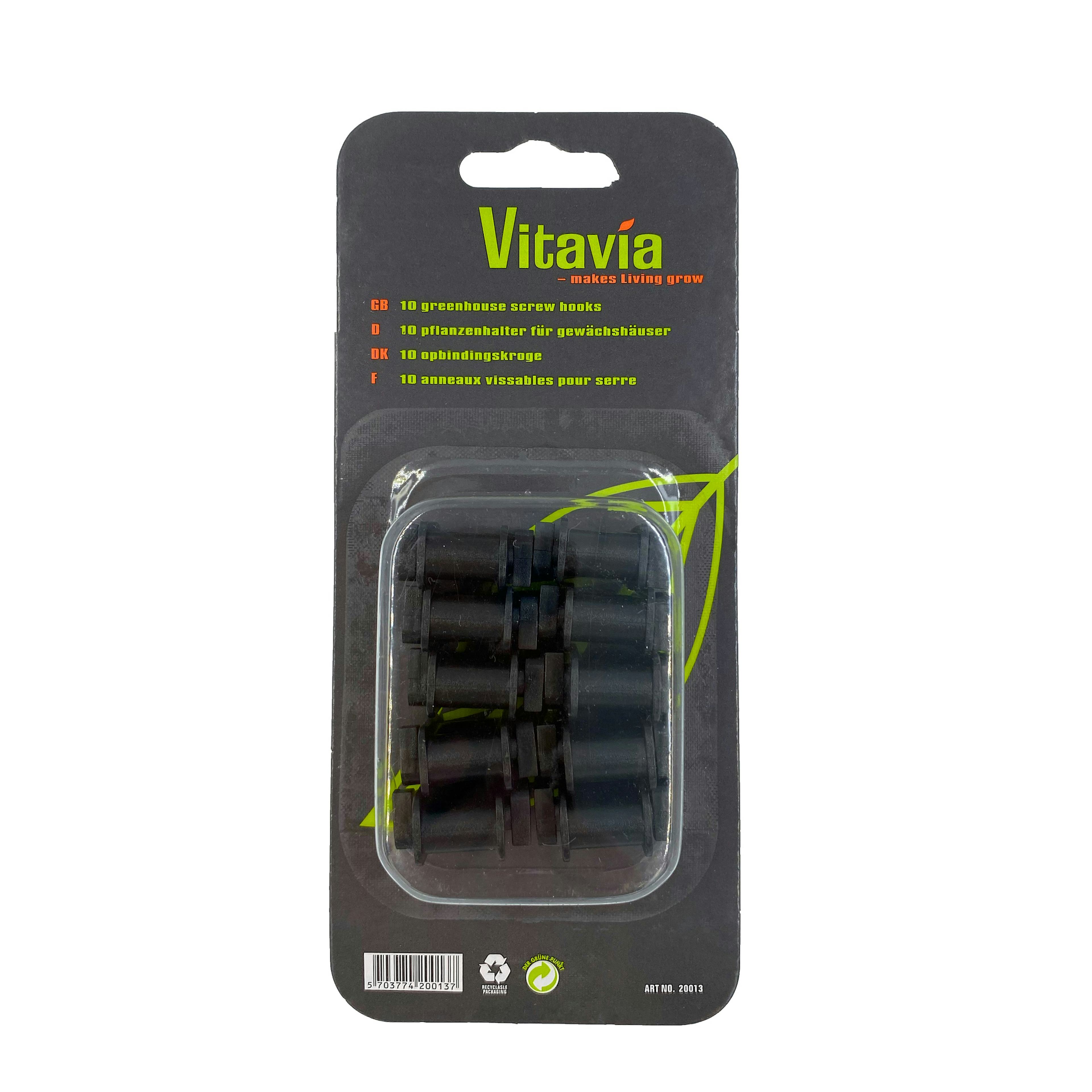 Uppbindningskrok Vitavia Tillbehör till Växthus 10 st