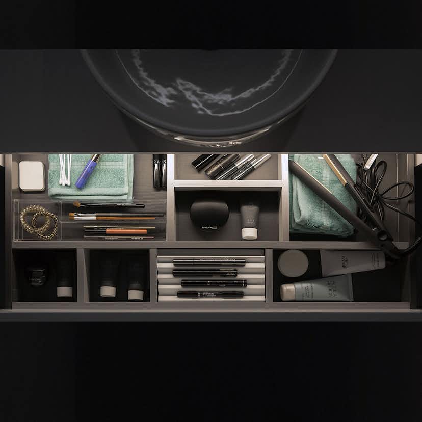 Tvättställsskåp 4AQUA 5-an Med 2 Lådor