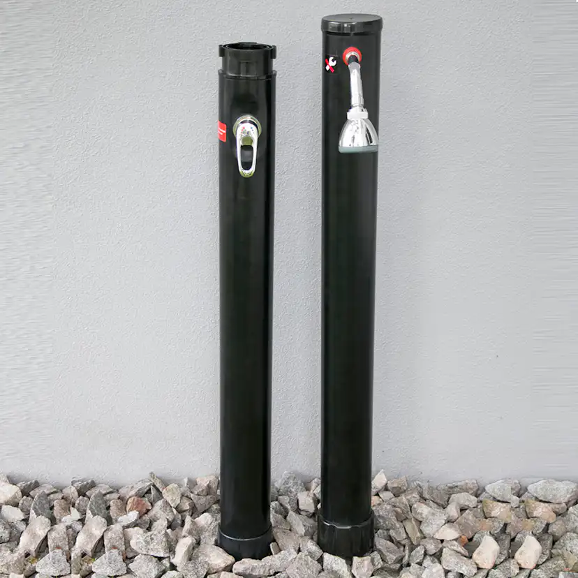 Utedusch Planet Pool Classic 2-Delad Soluppvärmd Trädgårdsdusch 20L