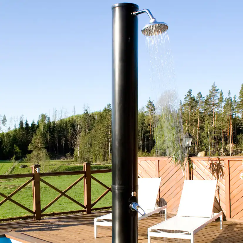 Utedusch Demerx Sunny 40 Split Soluppvärmd Trädgårdsdusch med Takdusch