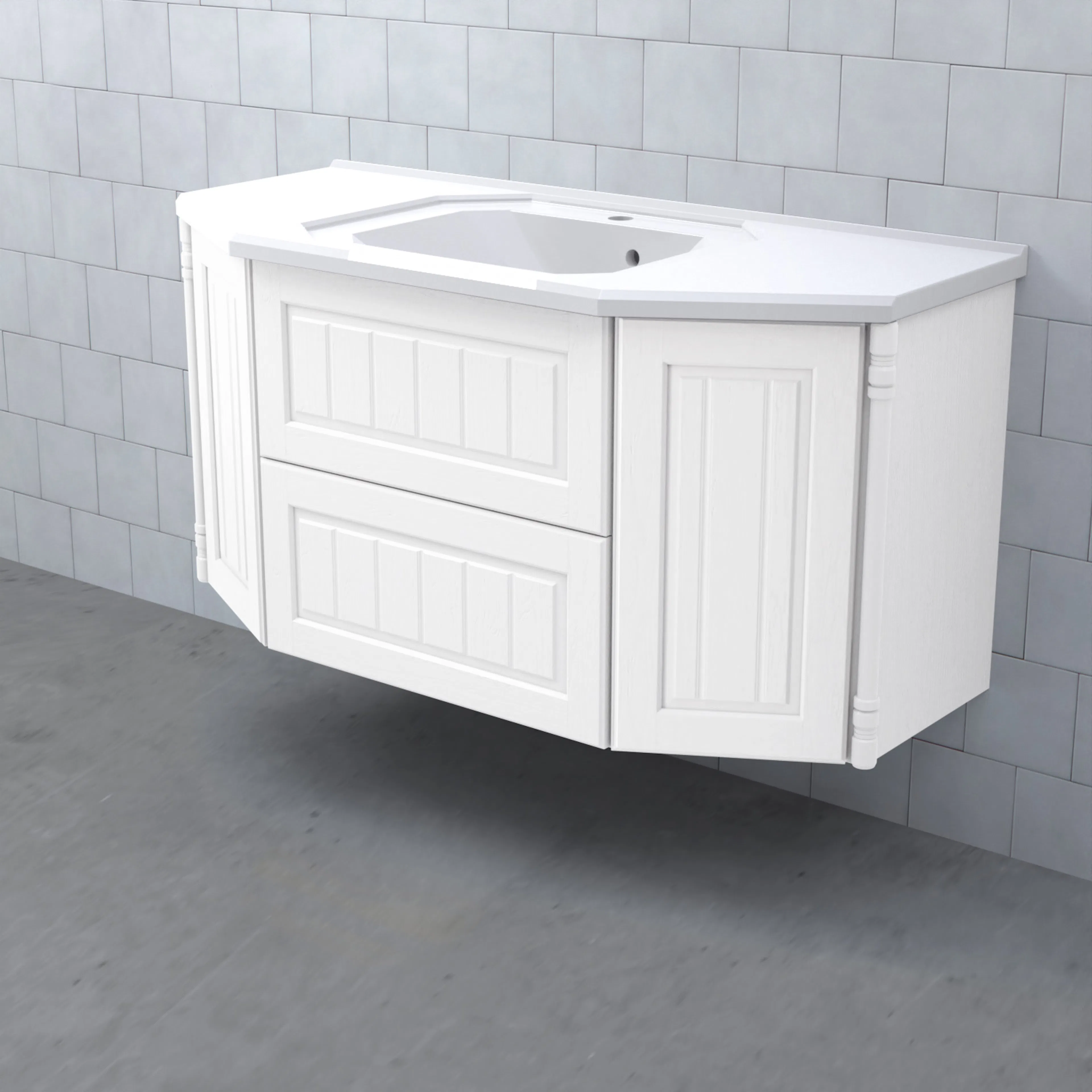 Tvättställsskåp Björbo Badrum Valhall Lådor