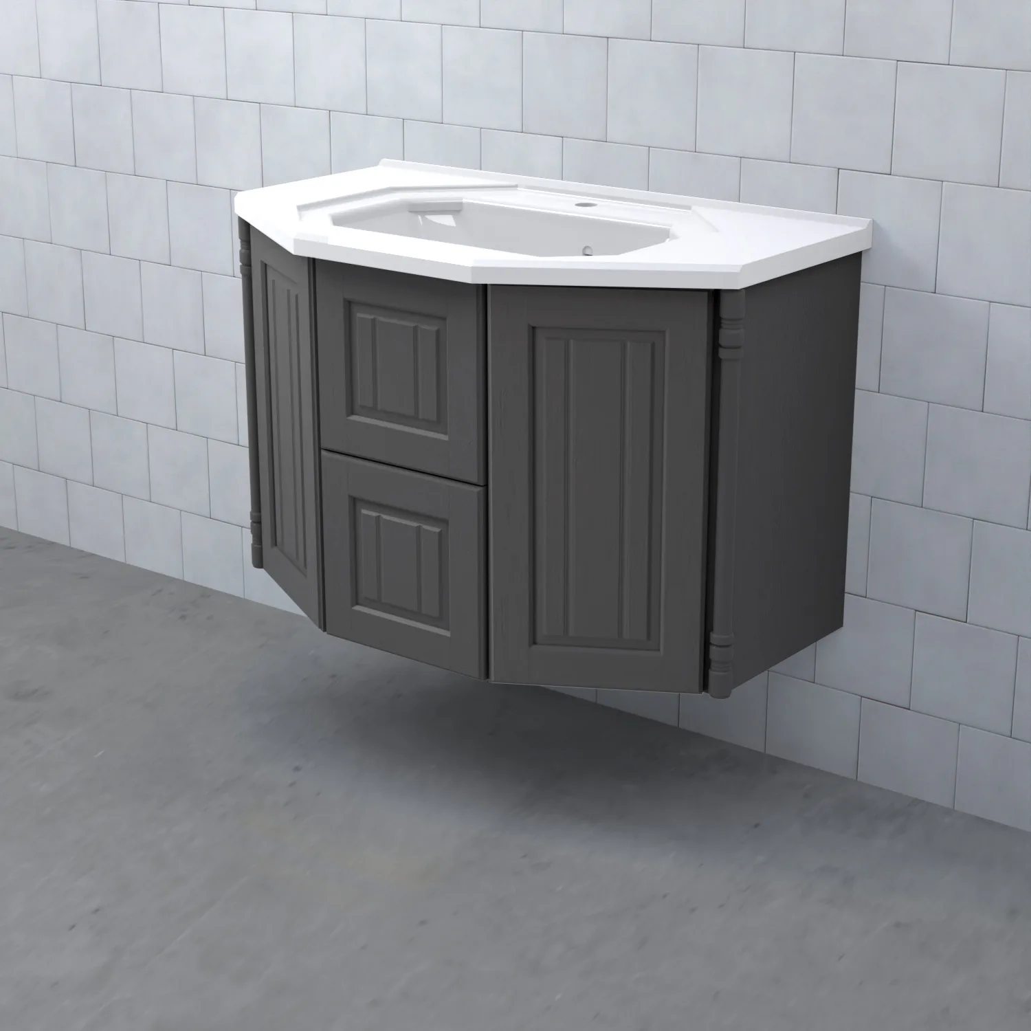 Tvättställsskåp Björbo Badrum Valhall Lådor