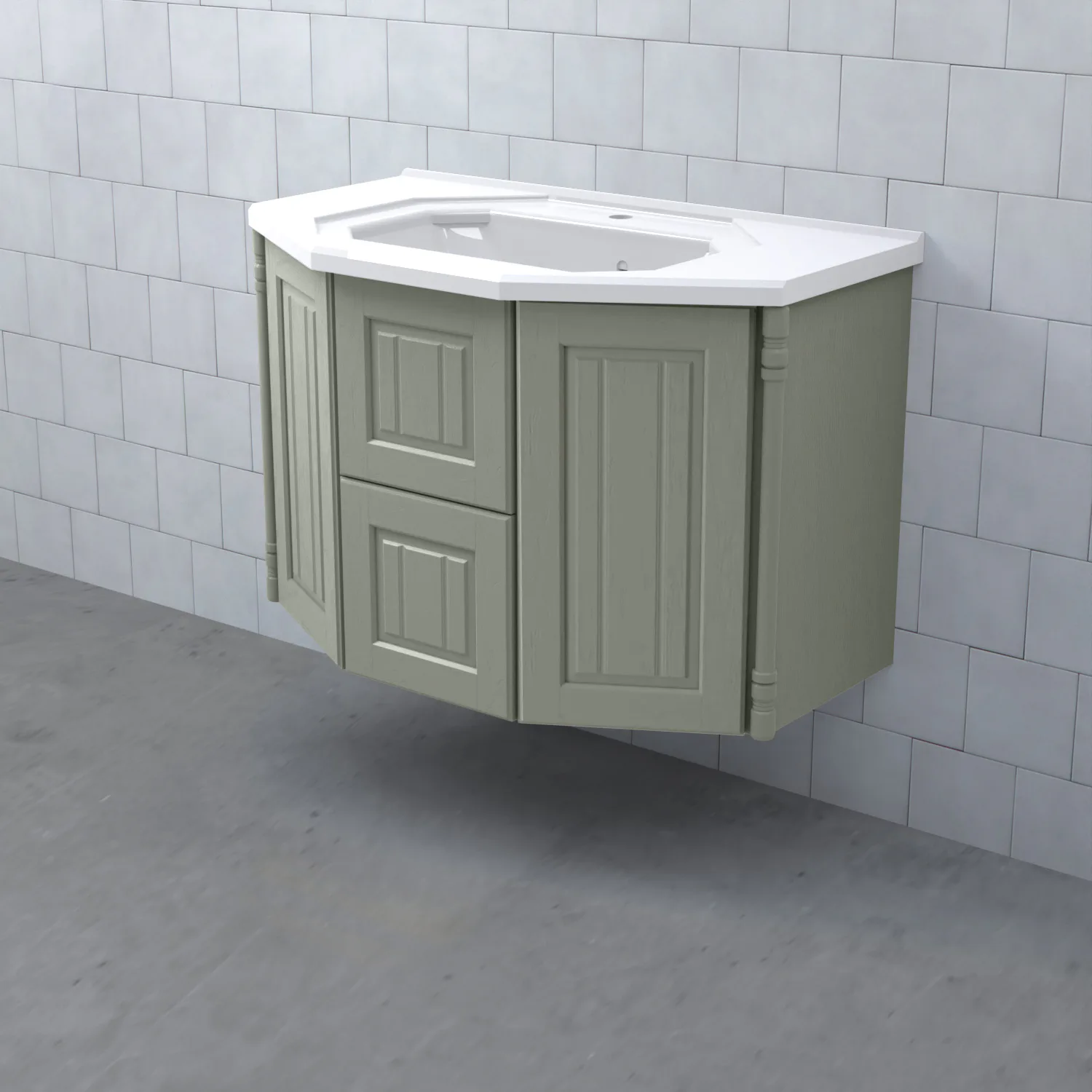 Tvättställsskåp Björbo Badrum Valhall Lådor