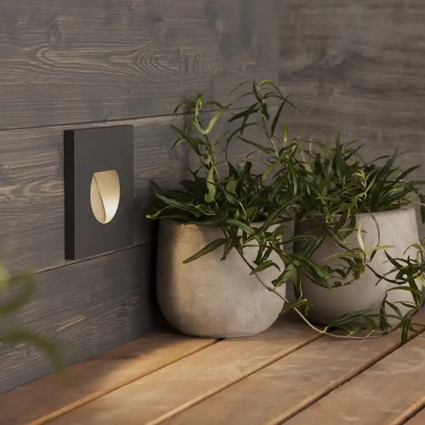 Väggarmatur Hide-a-lite Indicate Multi Antracit