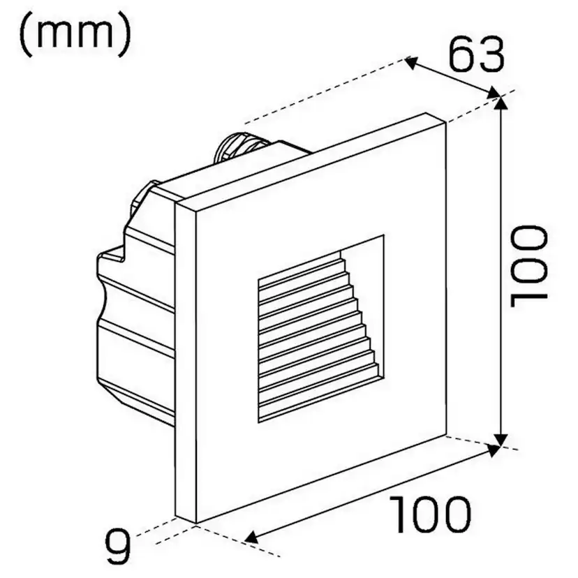 Väggarmatur Hide-a-lite Indicate Multi Antracit