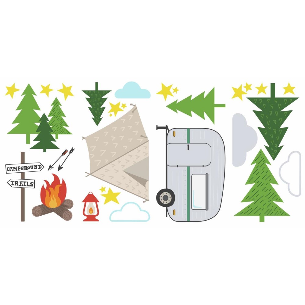 Väggdekor RoomMates Camping