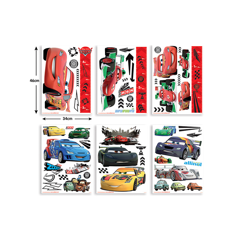 Väggdekor Walltastic Disney Bilar 41479