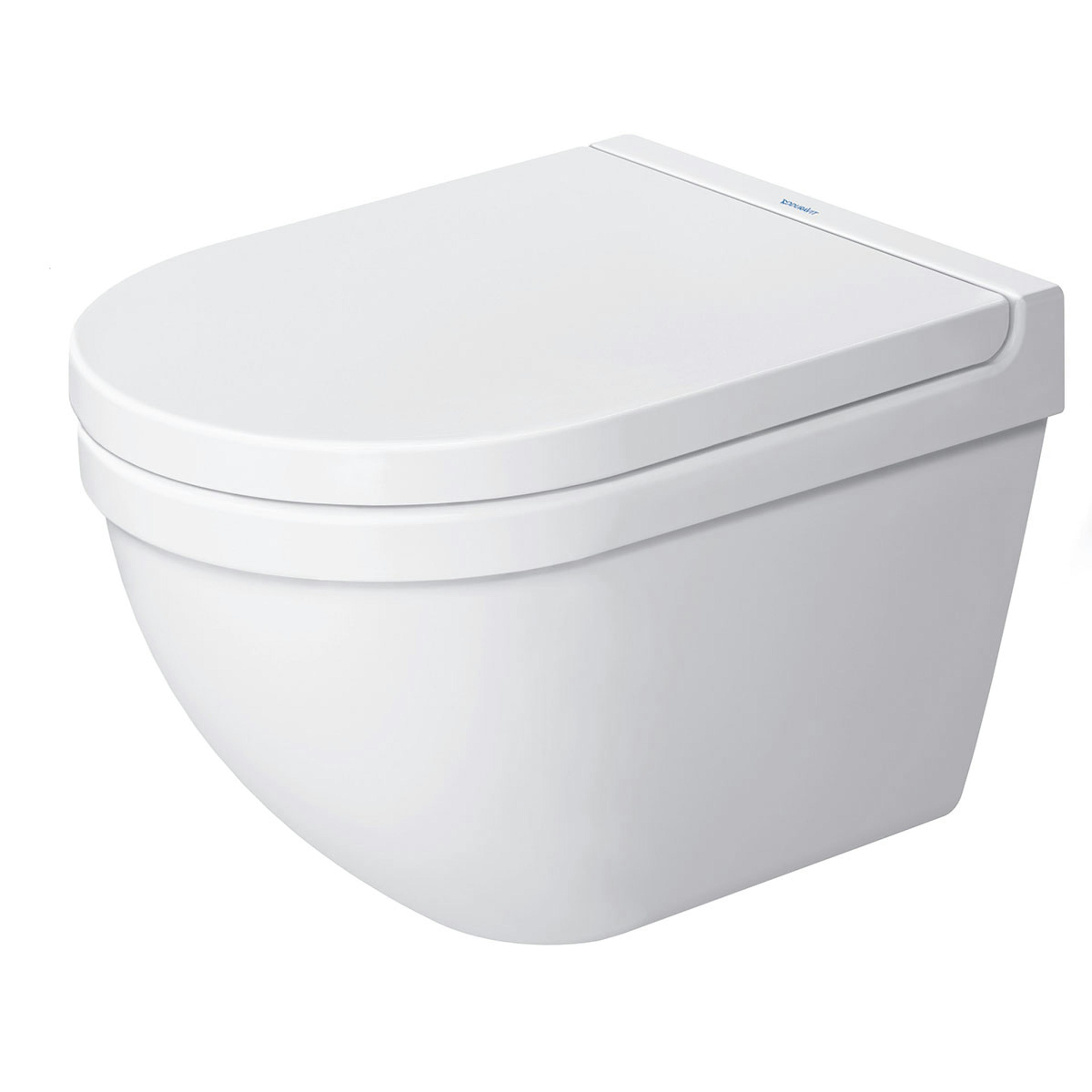 Vägghängd Toalettstol Duravit Starck 3 Compact 222709 med Mjukstängande Hårdsits