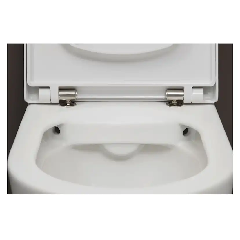 Vägghängd Toalettstol Duravit ME by Starck Rimless 253009 inkl Toalettsits