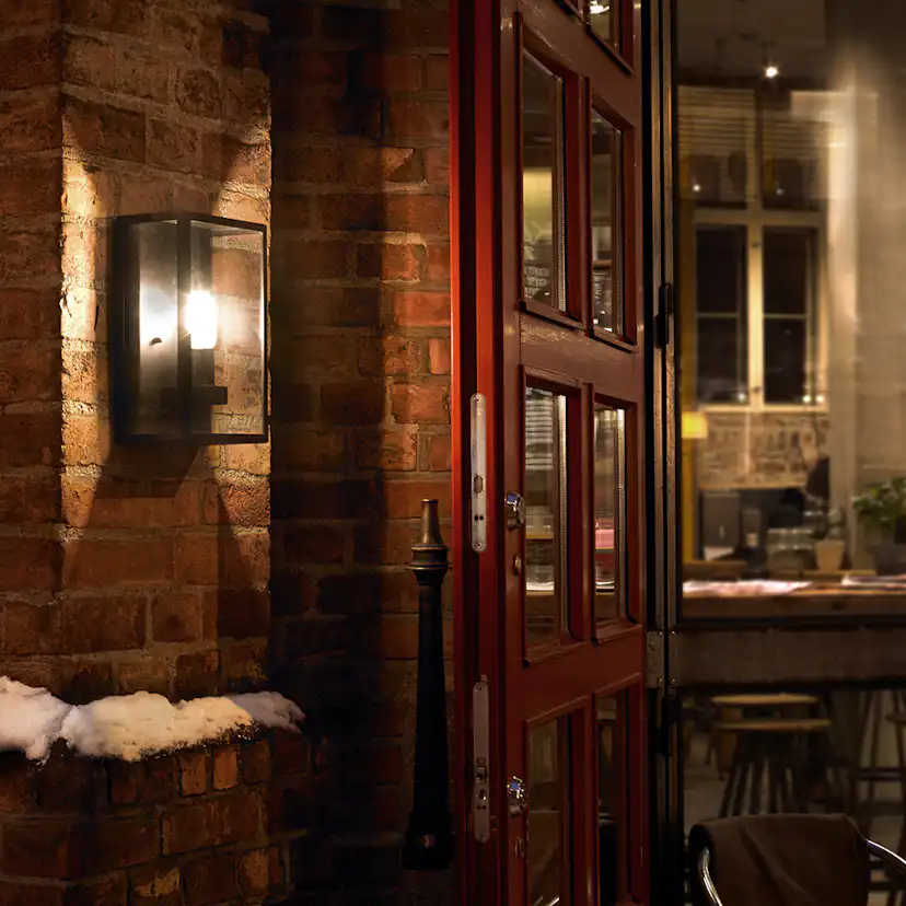 Vägglampa Norlys Lofoten Svart Utebelysning Vägg i Stål