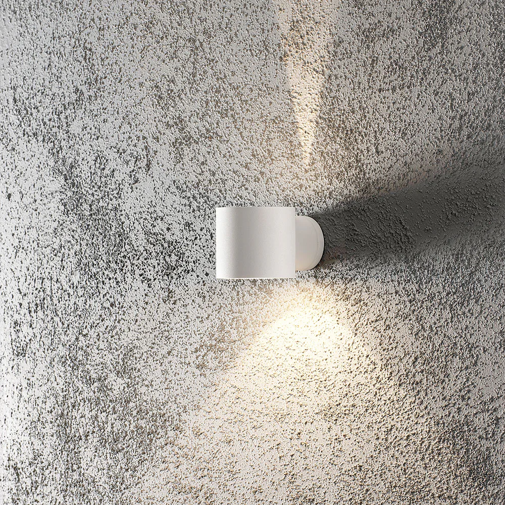 Vägglykta Gnosjö Konstsmide Modena Rund G9 Grå