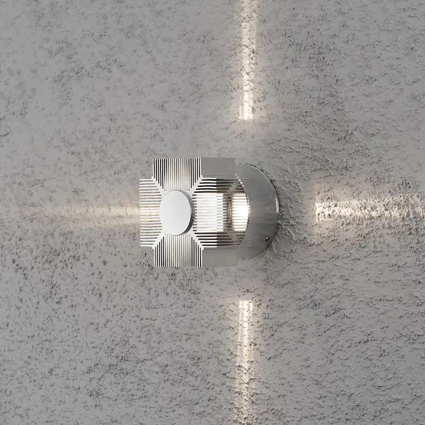 Vägglykta Gnosjö Konstsmide Monza 3W High Power LED Alu