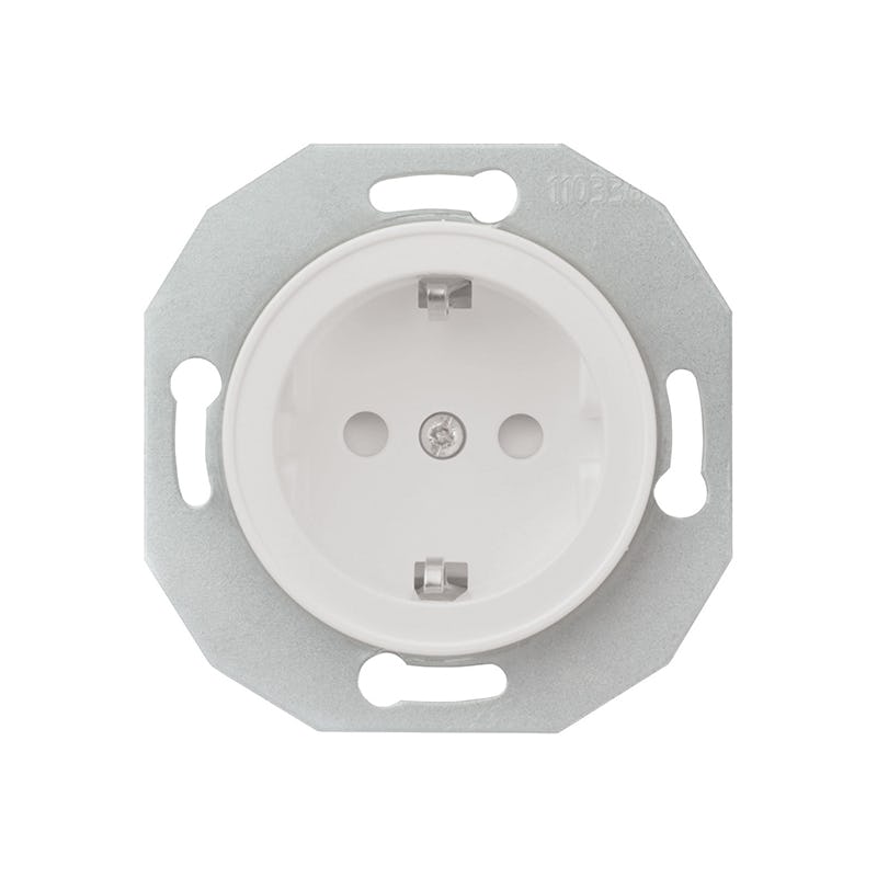 Vägguttag Schneider Electric Renova 1-vägs Jordad