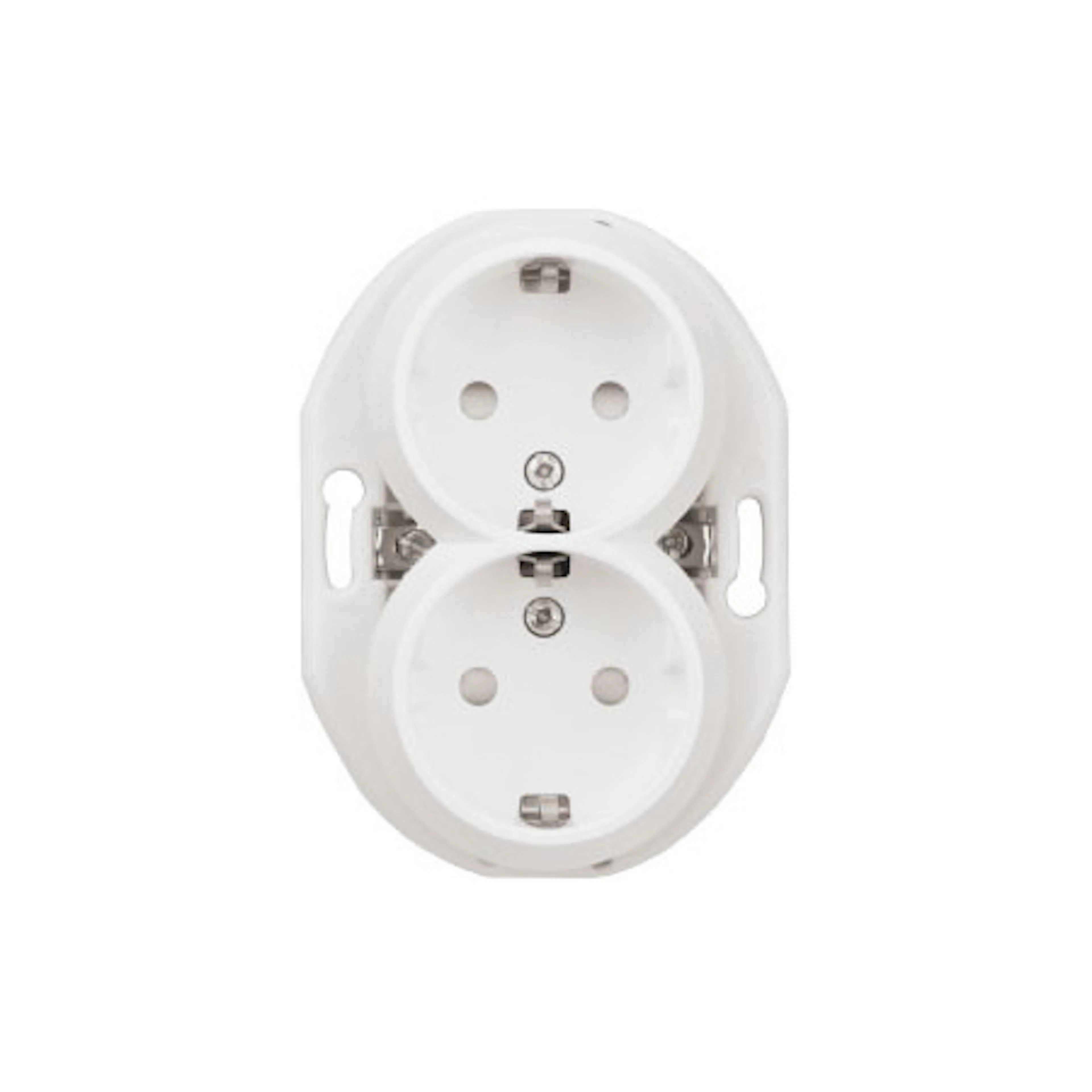 Vägguttag Schneider Electric Renova 2-vägs Jordad