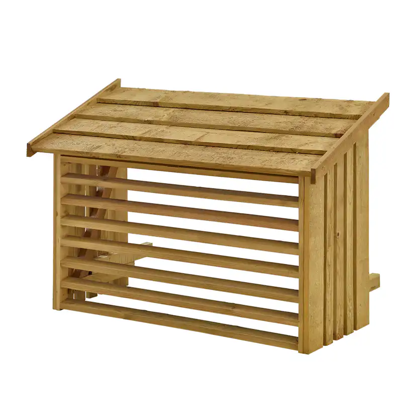 Pumpskydd PLUS Tryckimpregnerat Skydd För Värmepump i Trä