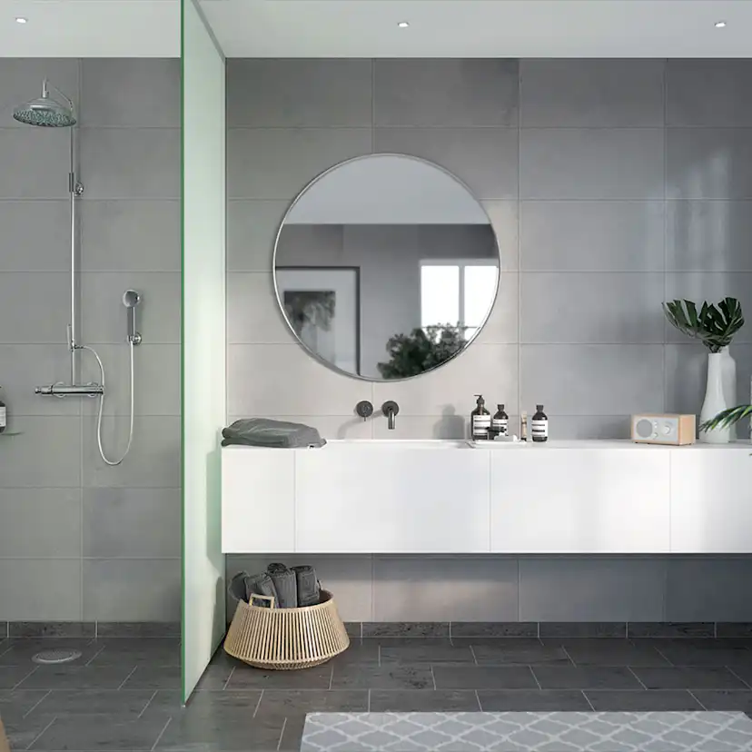 Våtrumsskiva Fibo Casablanca Gris Grande