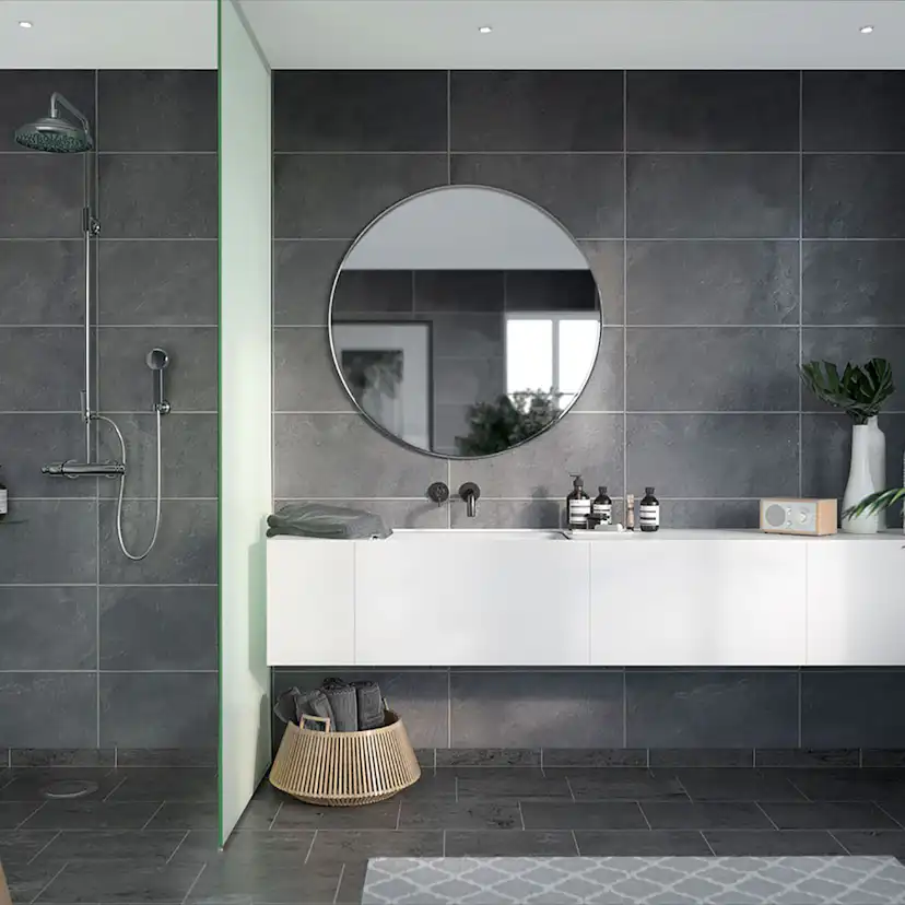 Våtrumsskiva Fibo Casablanca Negro Grande