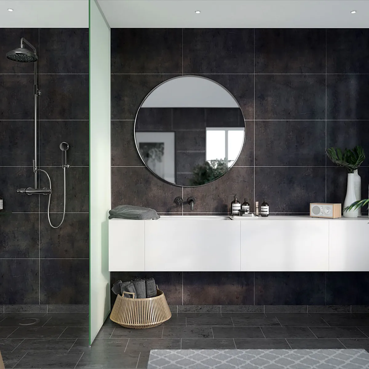 Våtrumsskiva Fibo Lentini Dark 8056-M6040 STN