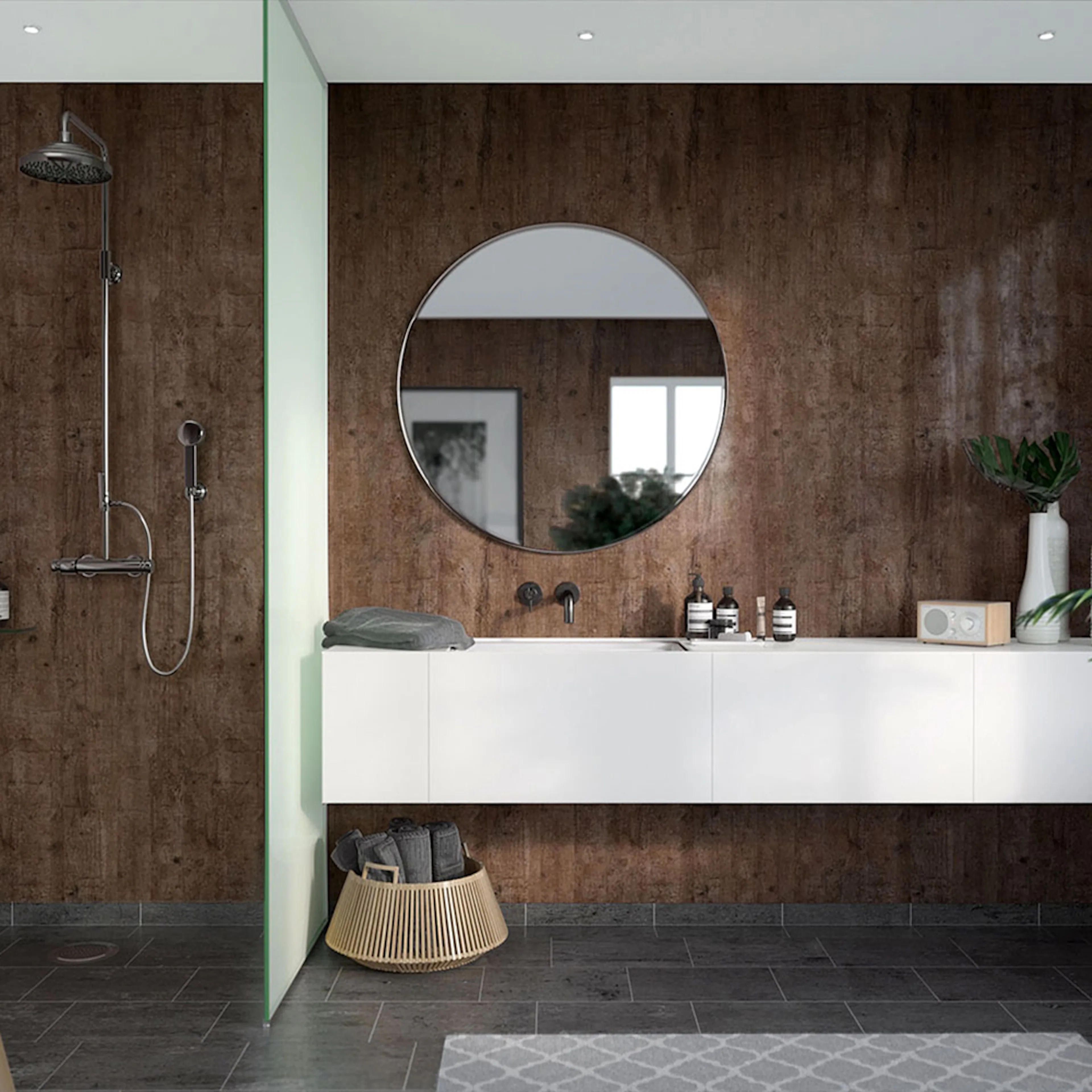 Våtrumsskiva Fibo Rough Wood 7969 F00-SC