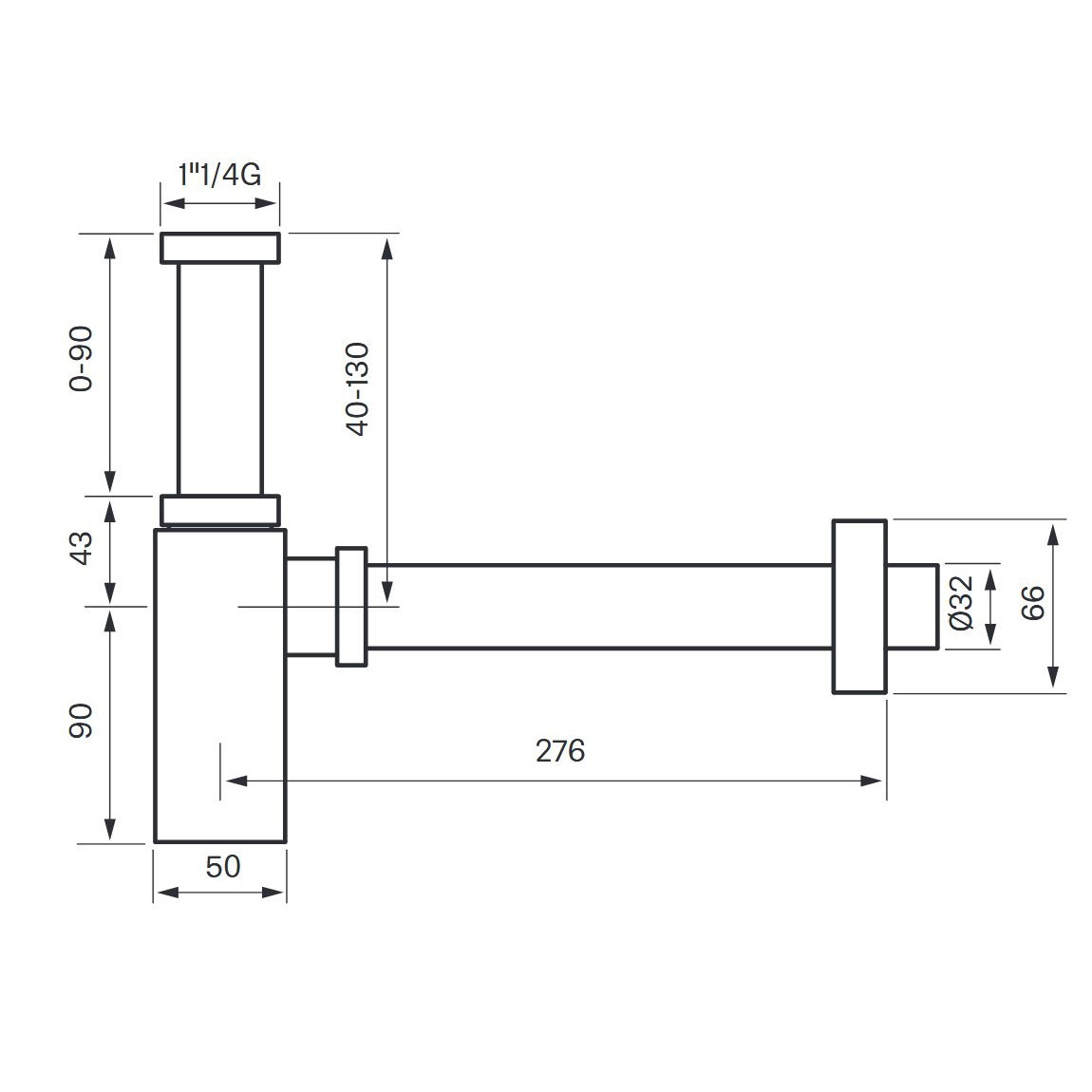 Vattenlås Tapwell XACC167