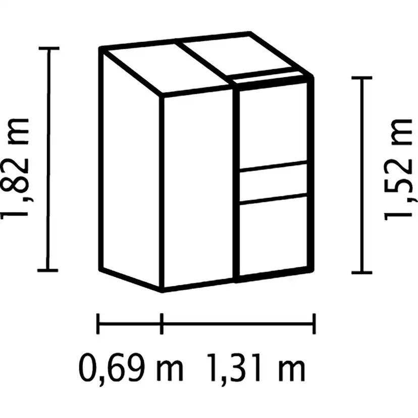 Växthus Vitavia Ida Vägg 0,9 kvm