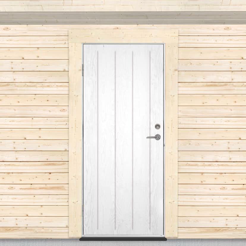 Varmförrådsdörr Sveadörren Grundmålad