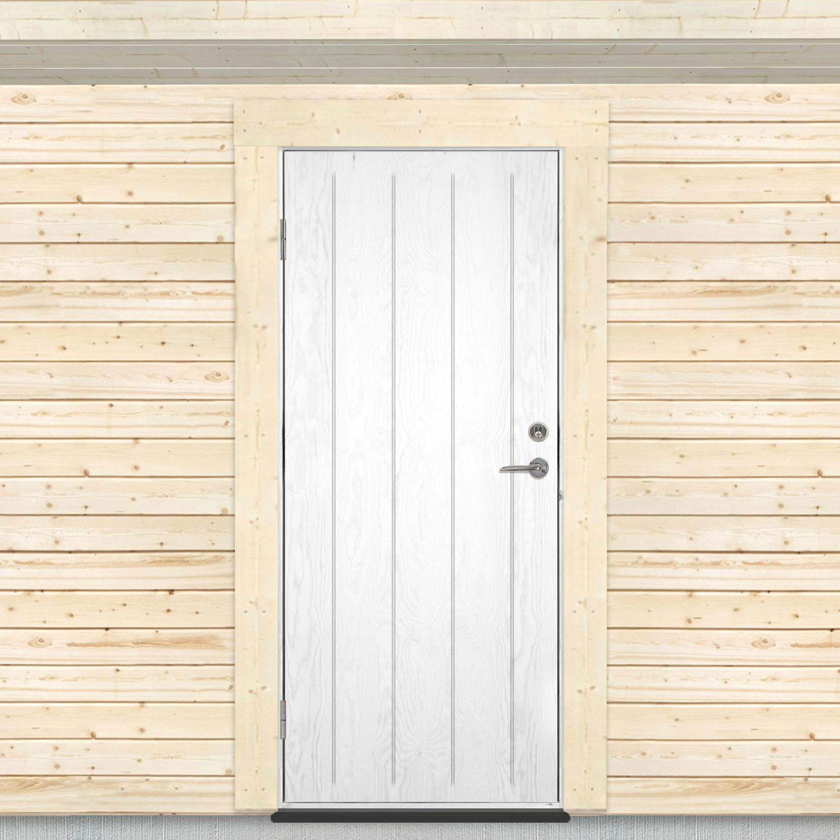 Varmförrådsdörr Sveadörren Grundmålad