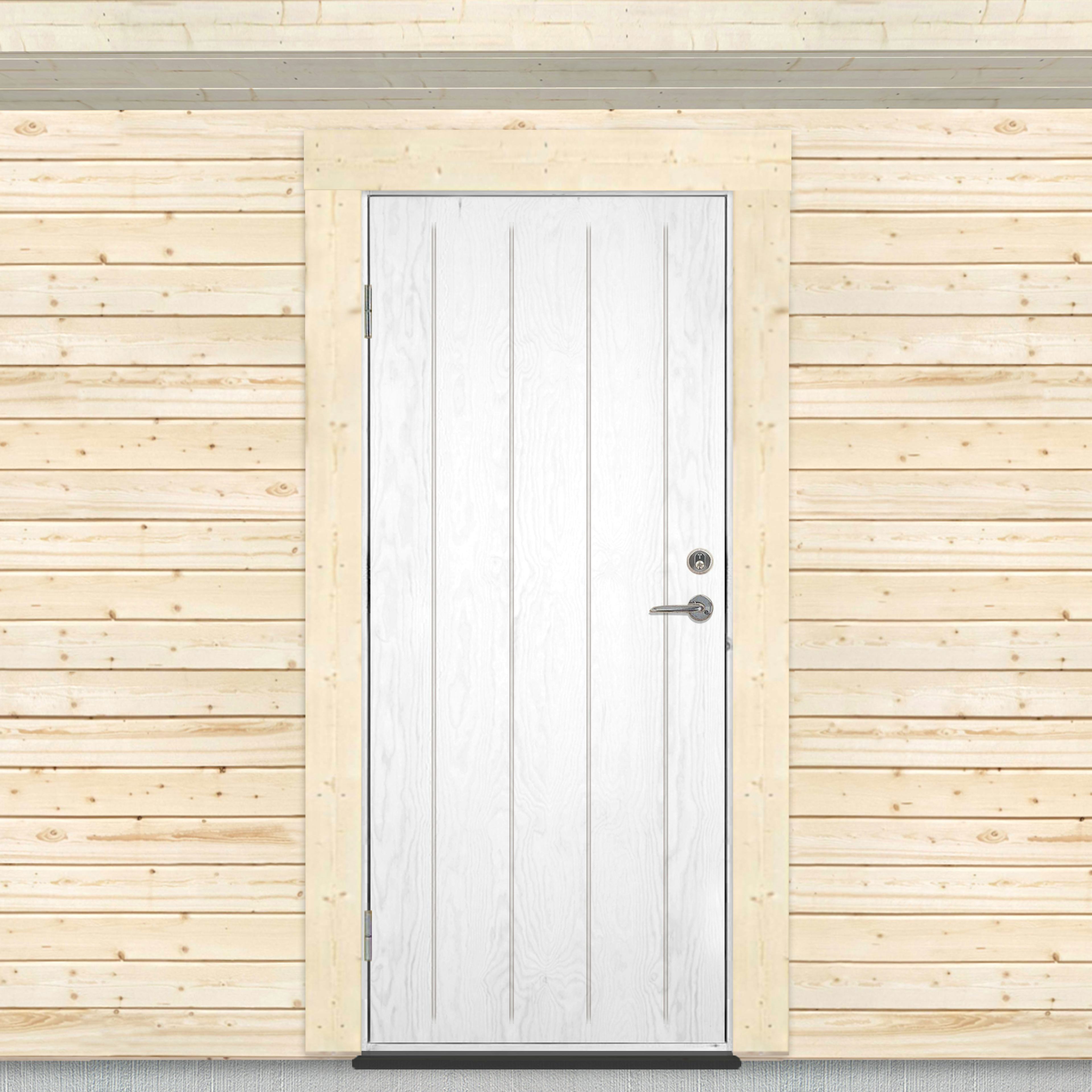 Varmförrådsdörr Sveadörren Grundmålad
