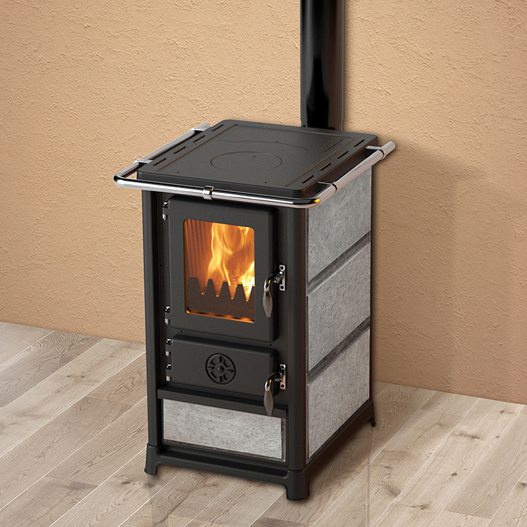 Vedspis MBS Olymp Plus Täljstenskamin med Kokplatta