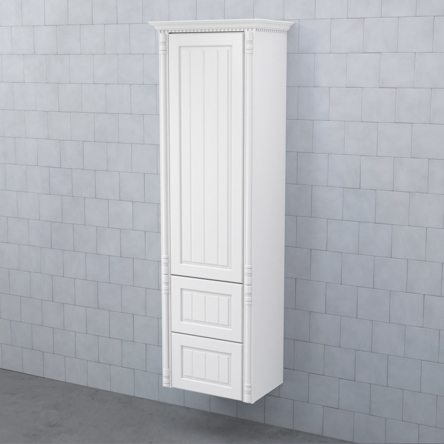 Högskåp Björbo Badrum Valhall med Lucka och 2 Lådor