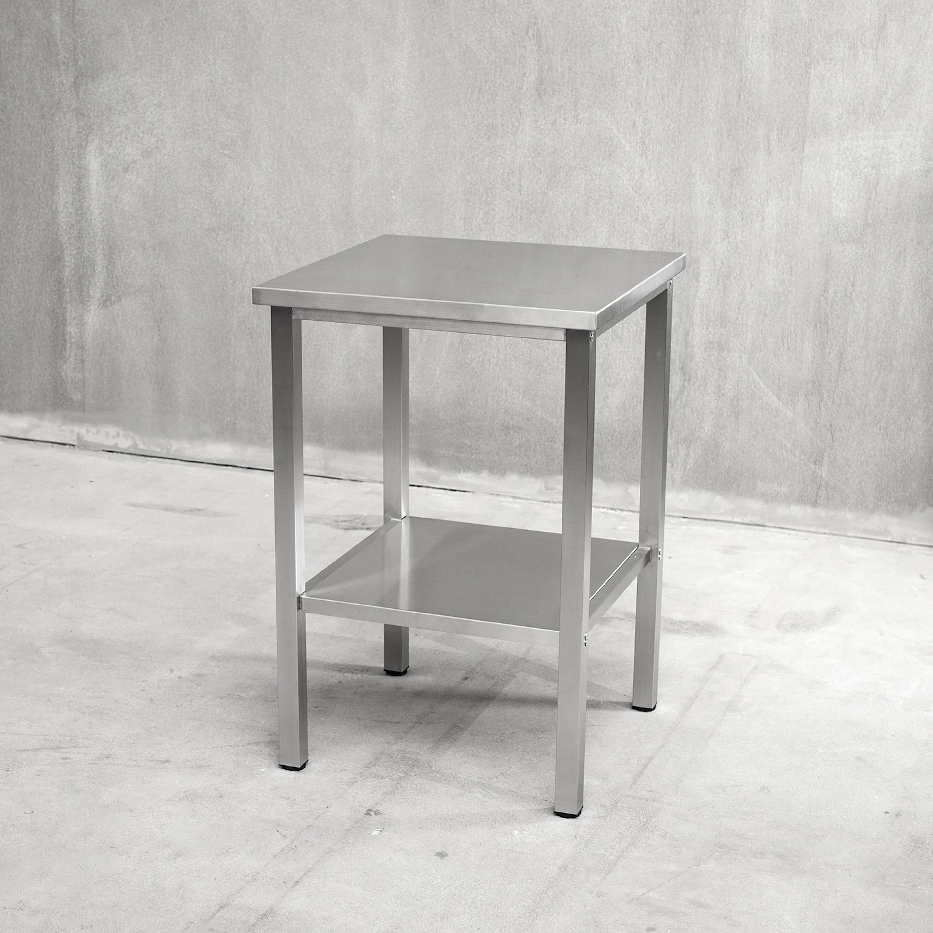 Bänkstativ Vilan Stainless Variant Stativ med Toppskiva & Underhylla