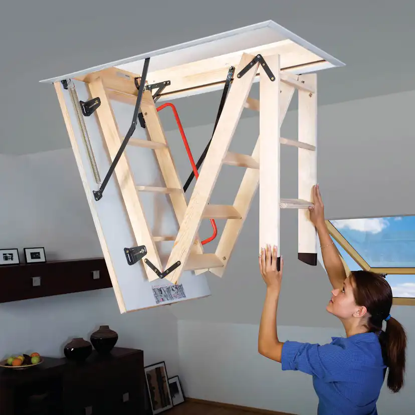 Vindstrappa Fakro LWK 280 Vitmålad Lagerfört