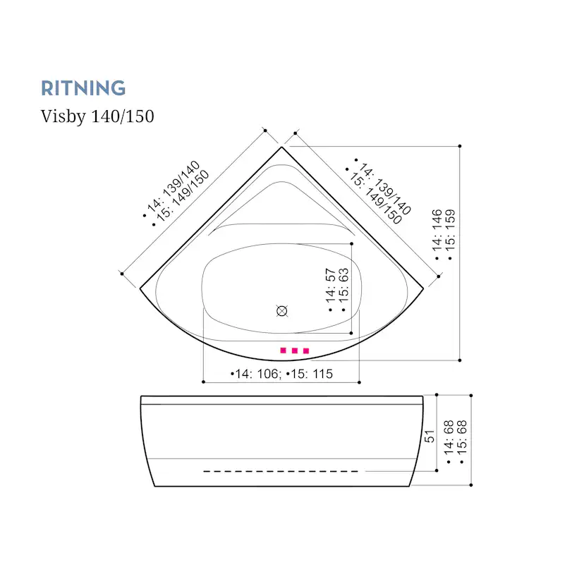 Bubbelbadkar Swebad Visby