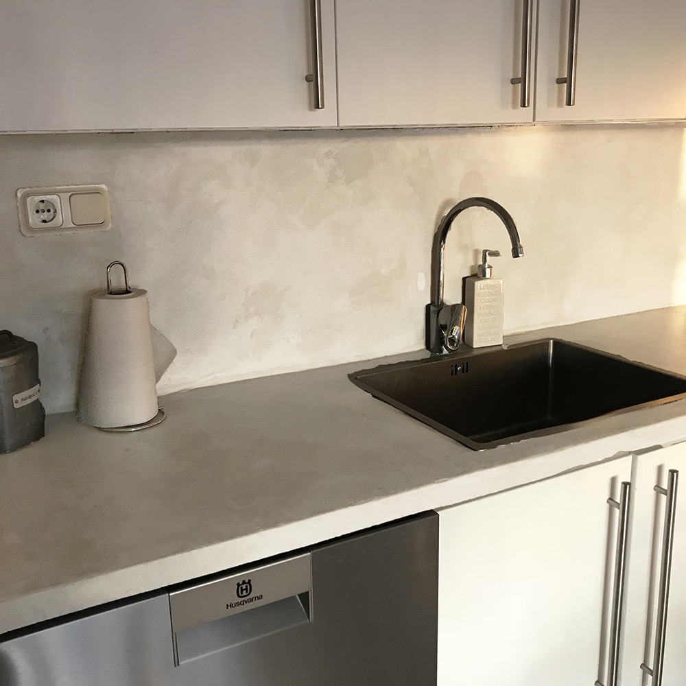 Microcement Design By Cement Färdigblandad Bänkskiva/Stänksk